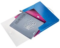 Leitz WOW elastobox ft A4, blauw-3