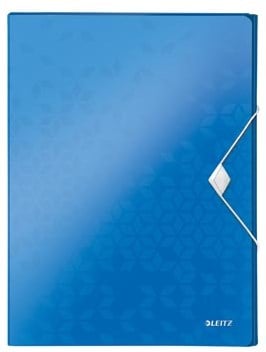 Leitz WOW elastobox ft A4, blauw