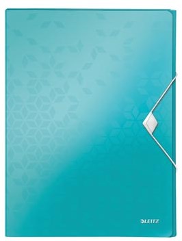 Leitz WOW elastobox ft A4, ijsblauw