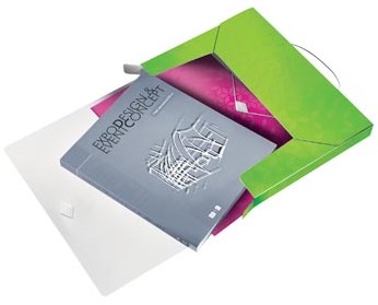 Leitz WOW elastobox ft A4, groen-3