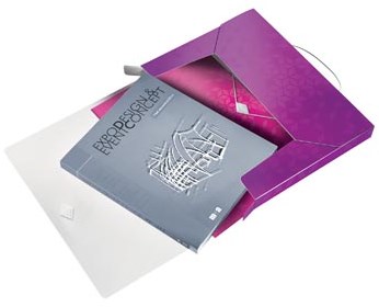 Leitz WOW elastobox ft A4, paars-3