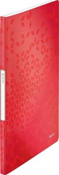 Leitz WOW showalbum A4 20 hoezen rood