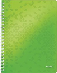 Leitz WOW schrift A4 gelijnd groen