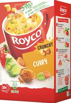 Royco Minute Soup curry + korstjes