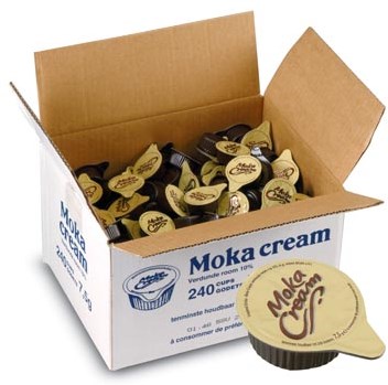 Moka cream cups
