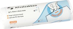 Vuilniszakken 35 liter 10 micron 60 x 60 cm wit 50 stuks