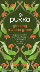 Pukka thee bio  Ginseng Matcha Green  pak van 20 stuks