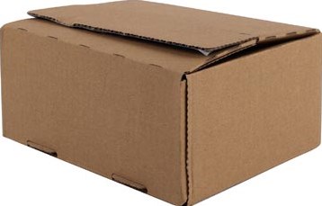 Verzenddoos bruin 16 x 13 x 7 cm