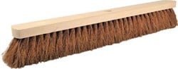 Kokosborstel in ongelakt hout van 60 cm