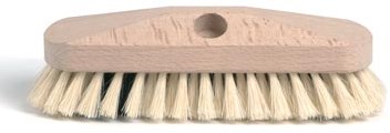 Schuurborstel met tampico haren uit ongelakt hout 23 cm