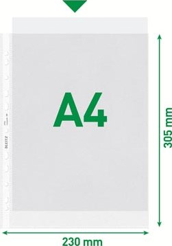 Showtas A4 100 micron gekorreld 11-rings ds/100 stuks Leitz-2