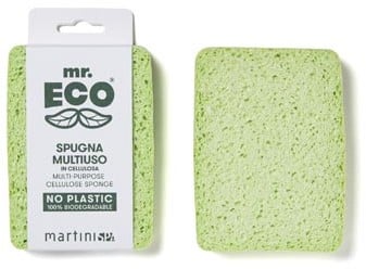 Mr. Eco spons 12.5 x 10 x 2 cm van plantaardige cellulose