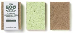 Mr. Eco schuurspons 9,8 x 6,8 x 2 cm krasbestendig pak van 2 stuks