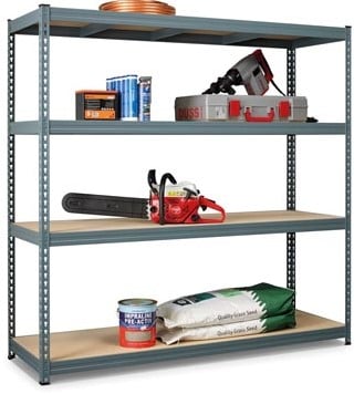 Stellingkast metaal Avasco Robus 400 180 x 180 x 60cm 4 legborden-2