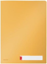 Leitz Cosy L-map met tabbladen, 3 compartimenten, ft A4,  PP van 200 micron, ondoorzichtig, geel