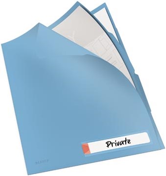 Leitz Cosy L-map met tabbladen, 3 compartimenten, ft A4,  PP van 200 micron, ondoorzichtig, blauw-2