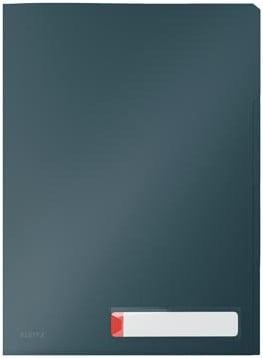 Leitz Cosy L-map met tabbladen, 3 compartimenten, ft A4,  PP van 200 micron, ondoorzichtig, grijs