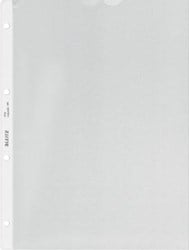 Leitz geperforeerde showtas Premium, ft A4, PP, copy safe, transparant, pak van 100 stuks