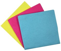Aqualine universele huishouddoekjes ft 38 x 38 cm, geassorteerde kleuren, pak van 6 stuks