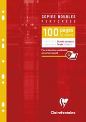 Clairefontaine ringbandinterieur Metric A4 9-gaatsperforatie dubbel 100 bladzijden seyès