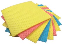Aqualine vaatdoekjes ft 18 x 20 cm, geassorteerde kleuren, pak van 5 stuks