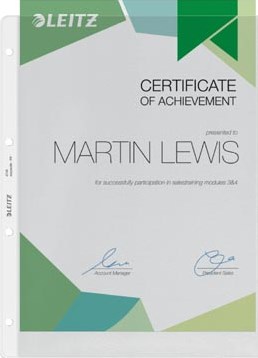 Leitz showtas A4 transparant130 micron 4-rings 100 stuks-2