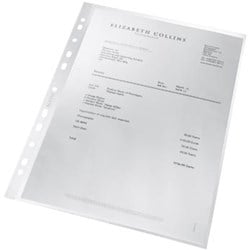 Leitz A4 showtassen van gerecycled plastic 100 micron 11-rings ds/100 stuks