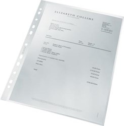 Showtassen gerecycled A4 100 micron 11-rings pak van 25 stuks Leitz Recycle