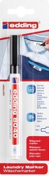 Edding wasgoedmarker e-8040/1 zwart op blister
