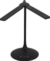 ALBA LED draadloze LED bureaulamp Twin zwart