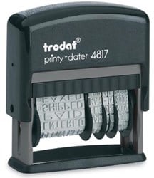 Trodat tekststempel met datum Printy 4817 woorden: faxé le par e-mail reçu le répondu le saisi le...