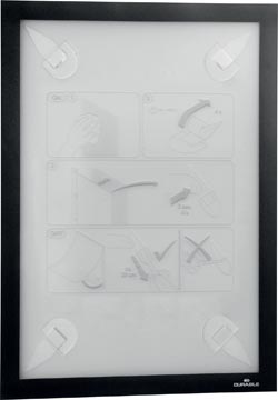 Durable Duraframe Wallpaper zelfklevend kader formaat A4 zwart