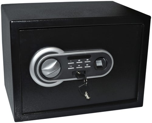 Kluisje 350x250x250mm fingerprint electronisch zwart