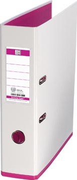 Oxford ringband MyColour wit/roze