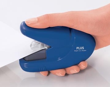 Nietmachine Plus nieten zonder nietjes blauw-2