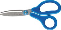 Plus FitCut Curve KIDS schaar, fluorine bladen, 14,5 cm, blauw, op blister