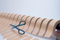 Plus FitCut Curve PREMIUM schaar, 17,5 cm, titanium bladen, blauw, op blister-3