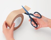 Plus FitCut Curve PREMIUM schaar, 17,5 cm, titanium bladen, blauw, op blister-2