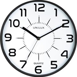 Unilux wandklok Pop diameter 28 cm zwart