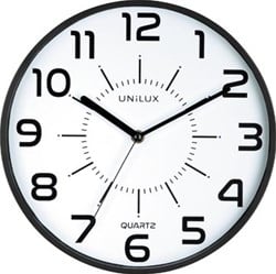 Unilux wandklok Pop diameter 28 cm zwart