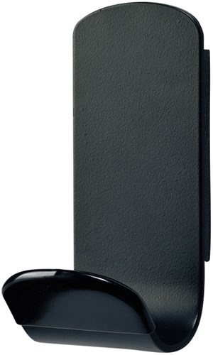 Unilux muurkapstok Steely magnetisch 1 haak zwart