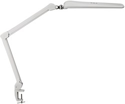 Bureaulamp MAULcraft LED dimbaar met tafelklem wit