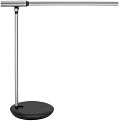Bureaulamp MAUL Rubia LED voet dimbaar colour vario + usbpoort zilver