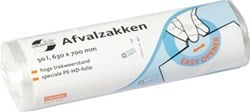 Vuilniszakken 50 liter 10 micron 63 x 70 cm wit 50 stuks