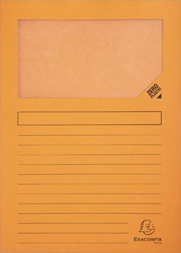 Exacompta L-map met venster Forever pak van 100 stuks oranje