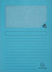 Exacompta L-map met venster Forever® lichtblauw pak van 100 stuks