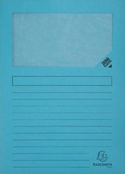 Exacompta L-map met venster Forever® lichtblauw pak van 100 stuks