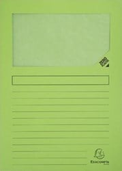 Exacompta L-map met venster Forever® groen pak van 100 stuks