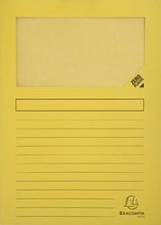 Exacompta L-map met venster Forever® geel pak van 100 stuks