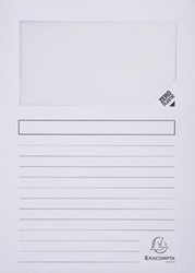 Exacompta L-map met venster Forever® wit pak van 100 stuks